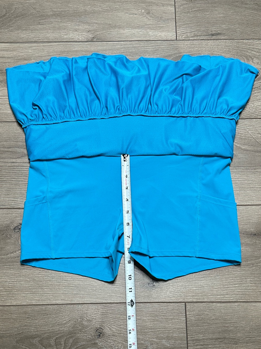 Lucky In Love Caribbean Vibes High‎ Rise Play On Tennis Skirt Skort Blue White L - Picture 11 of 11